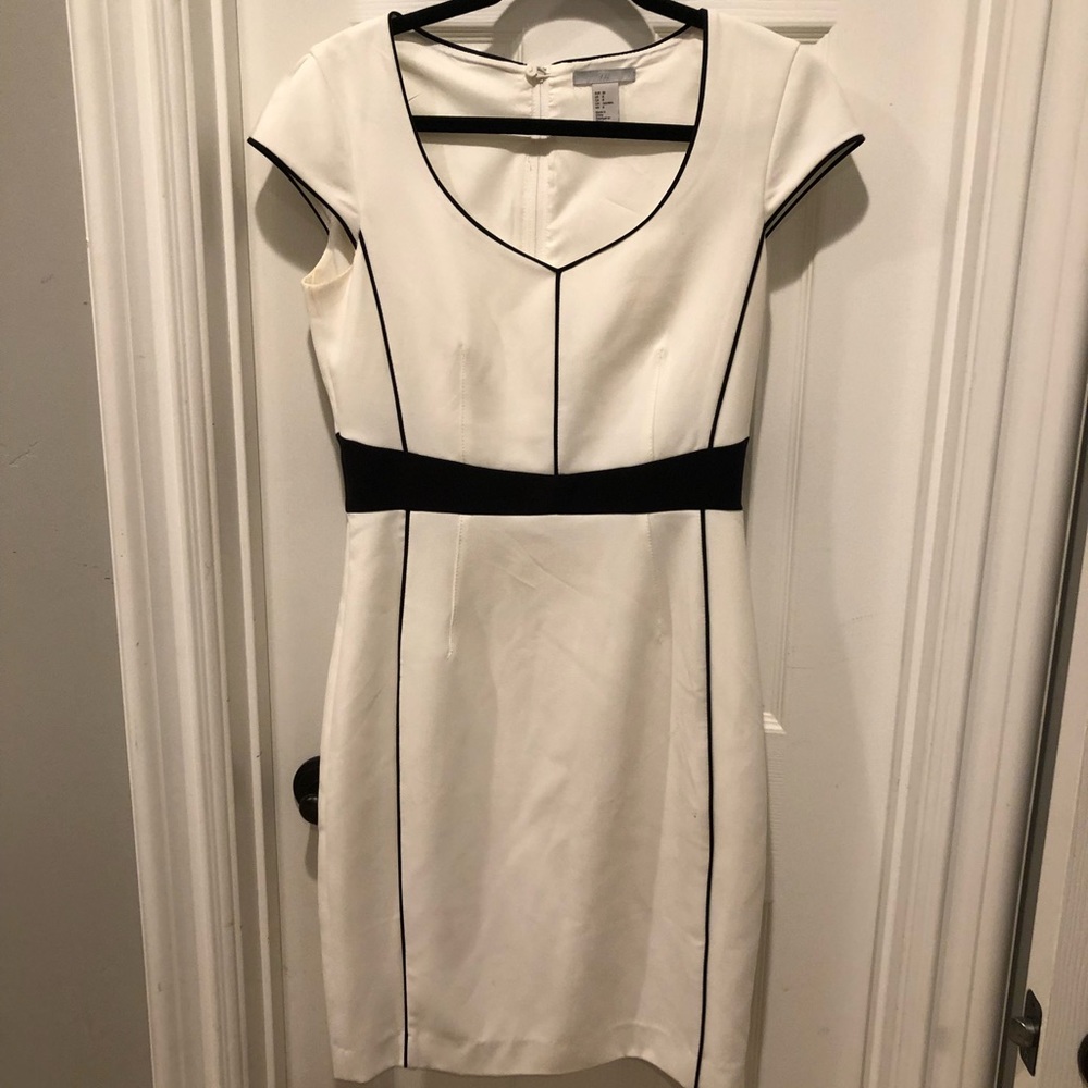 H&M White Pencil Dress Size 8 Women’s
